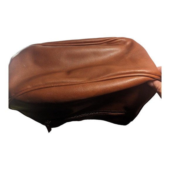 SOLE SOCIETY Women's Handbag Brown Purse Shoulder Bag Faux Leather Zipper - Picture 7 of 14